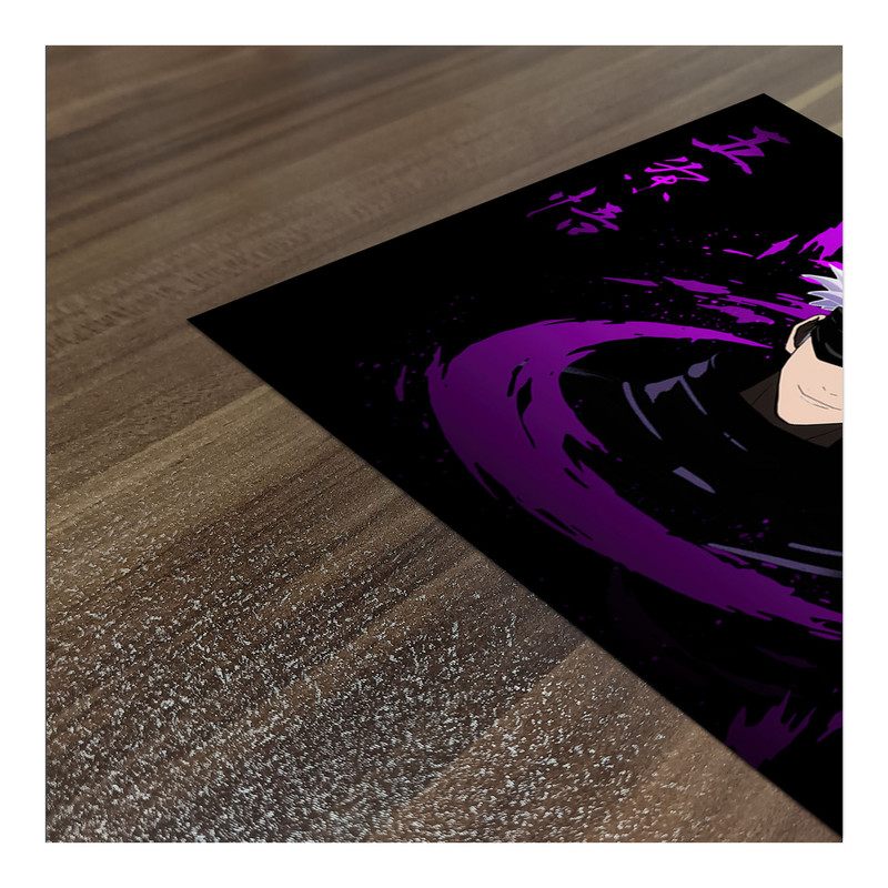 پوستر گوفی مدل گوجو ساتورو انیمه جوجوتسو کایسن طرح Gojo Satoru Jujutsu Kaisen Anime JJK کد BLK85