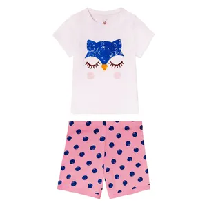 ست تی شرت و شلوارک دخترانه لوپیلو مدل 0508