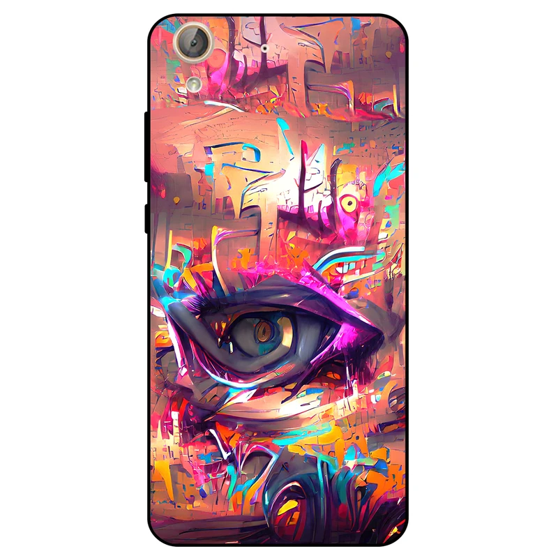 کاور مگافون طرح چشم مدل 2823 مناسب برای گوشی موبایل هوآوی Y6