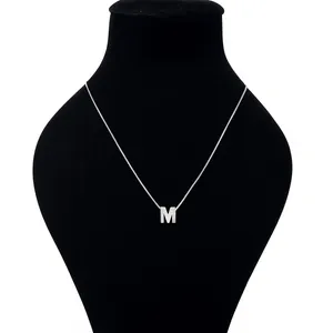 گردنبند دست ساز زنانه مدل حرف M