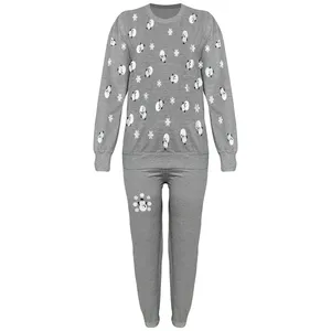 ست سویشرت و شلوار زنانه مدل ملانژ کد 21