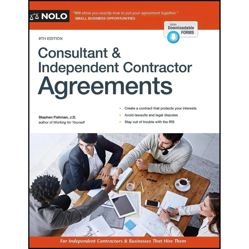 کتاب Consultant   Independent Contractor Agreements اثر Stephen Fishman J.D. انتشارات NOLO
