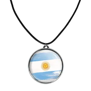 گردنبند خندالو مدل پرچم آرژانتین کد 2045520464