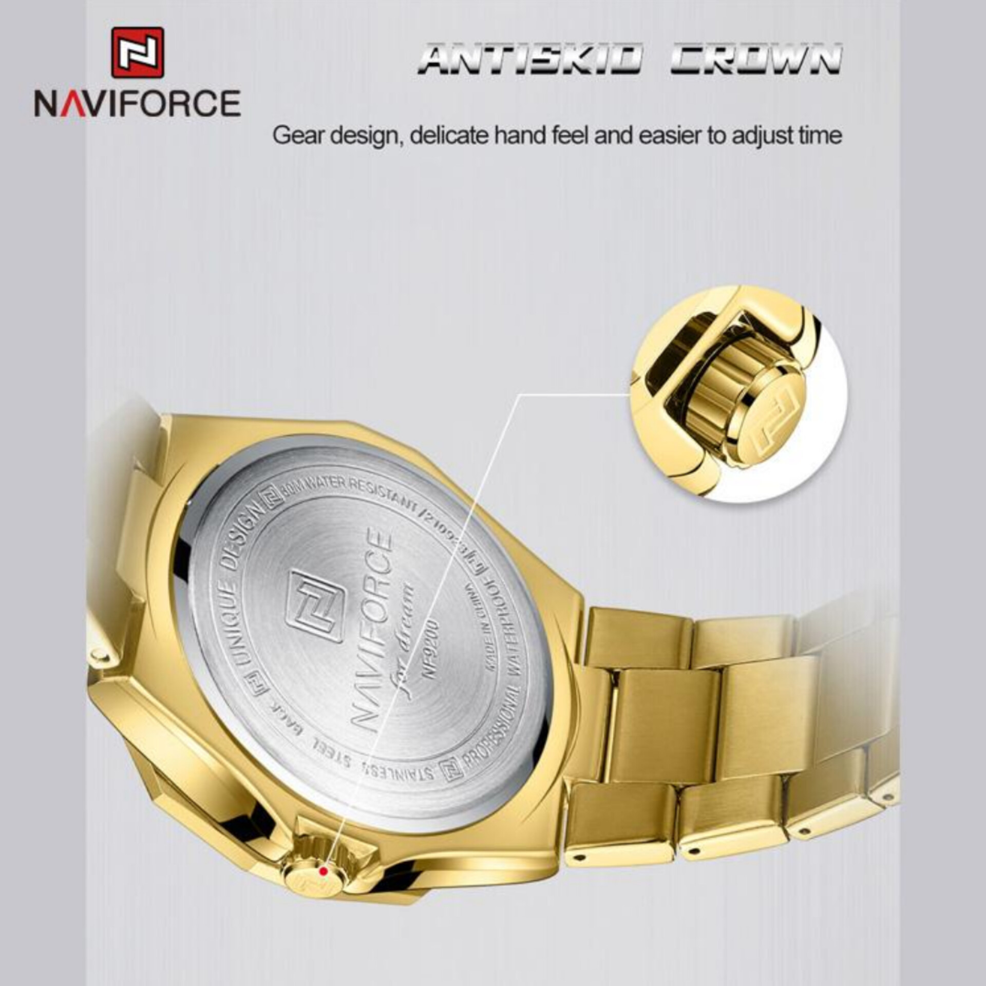 ساعت مچی عقربهای مردانه نیوی فورس مدل تقویم دار NF9200-GG ساعت مچی عقربهای مردانه نیوی فورس مدل تقویم دار NF9200-GG