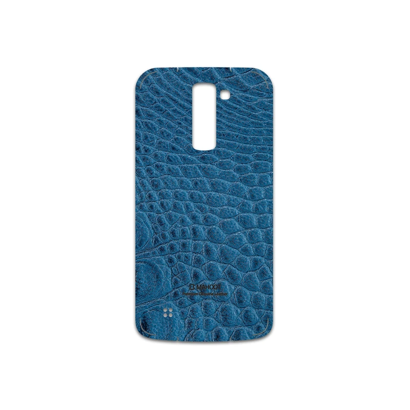 برچسب پوششی ماهوت مدل Blue-Crocodile-Leather مناسب برای گوشی موبایل ال جی K10
