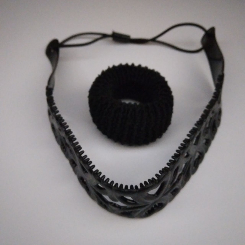 ست تل و کش مو مدل m0256 طرح ژله ای مجموعه 2 عددی