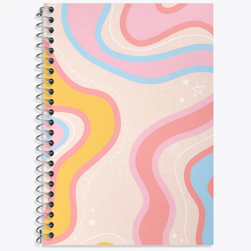 دفتر نت موسیقی 50 برگ خندالو طرح پترن رنگی کد N3177