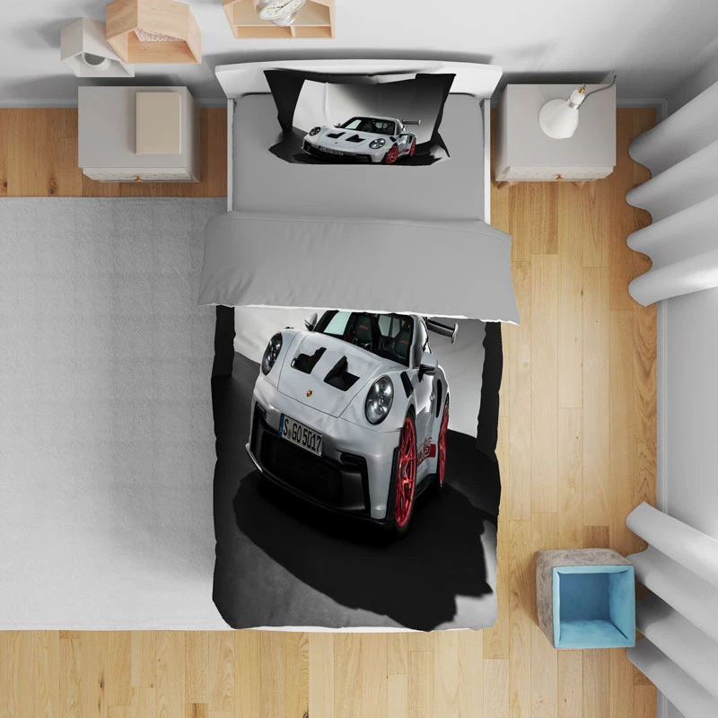 سرویس روتختی مدل ماشین پورشه T5611 تک نفره 5 تکه