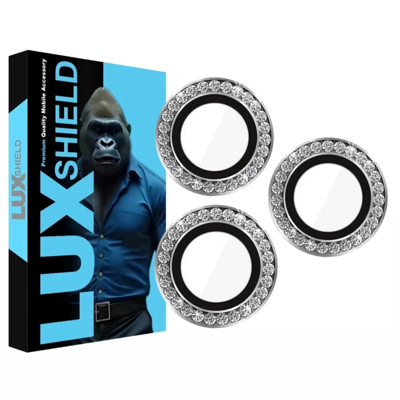 محافظ لنز دوربین فلزی لوکس شیلد مدل Diamond مناسب برای گوشی موبایل اپل IPhone 16 Pro / 16 Pro Max