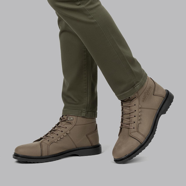 نیم بوت مردانه مدل شیک گام رنگ کرم