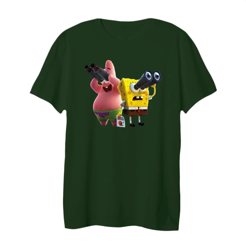 تی شرت لانگ زنانه مدل باب اسفنجی کد ۲