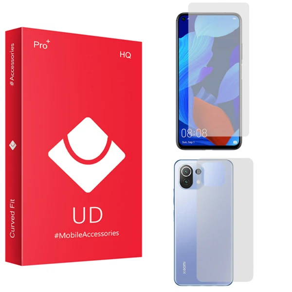 محافظ صفحه نمایش یو دی مدل HQ مناسب برای گوشی موبایل شیائومی Mi 11 Lite به همراه محافظ پشت گوشی