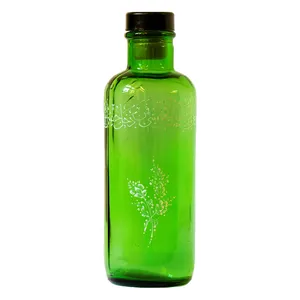 بطری شیشه ای مدل ویترای طرح دستنویسه کد1191