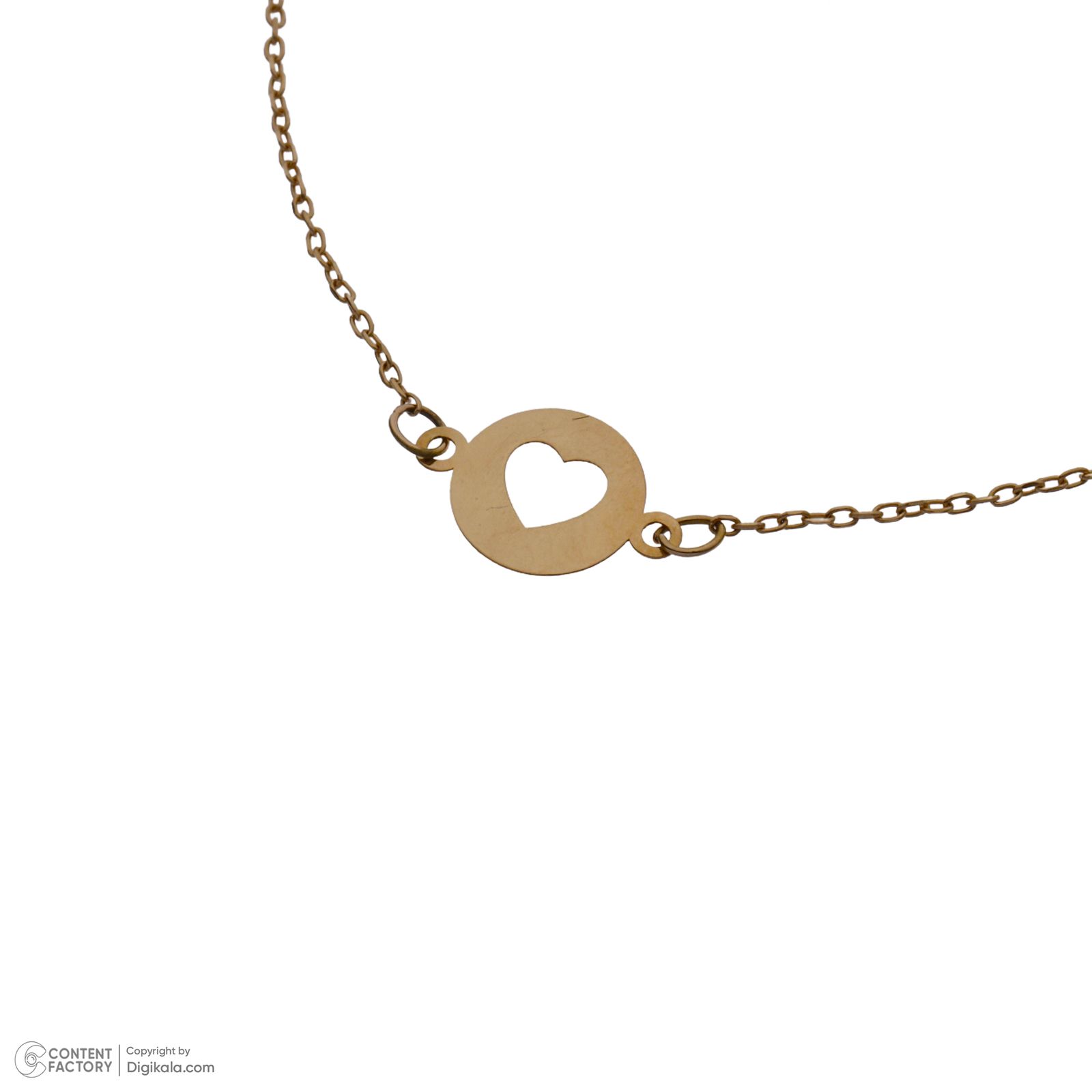 دستبند طلا 18 عیار زنانه مایا ماهک مدل MB1624 طرح قلب -  - 3