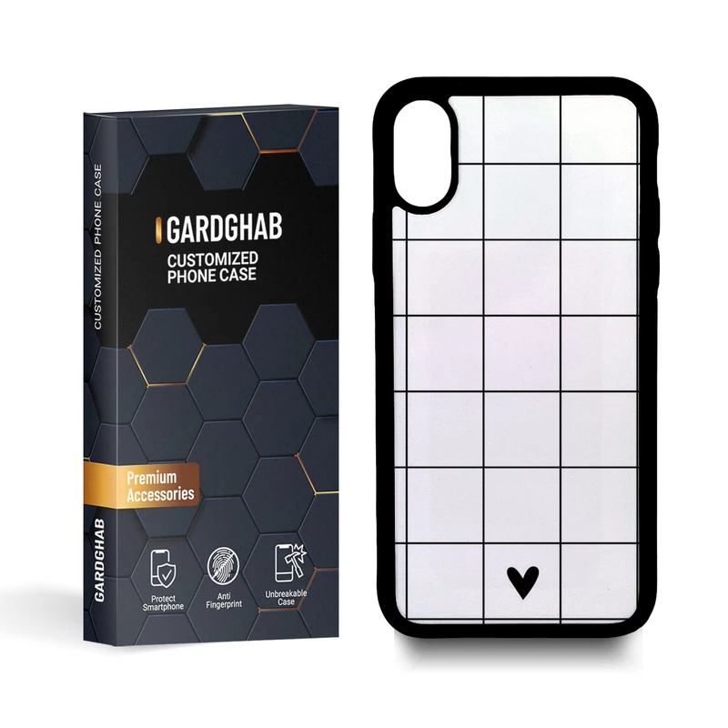  کاور گارد قاب مدل ساده مناسب برای گوشی موبایل اپل iphone x / xs 