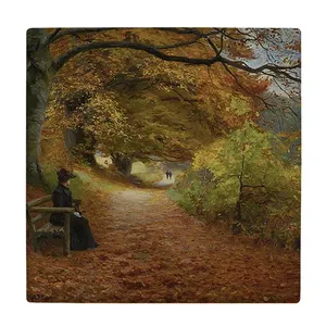 کاشی کارنیلا طرح بانو در پارک جنگلی مدل لوحی کد klh1976