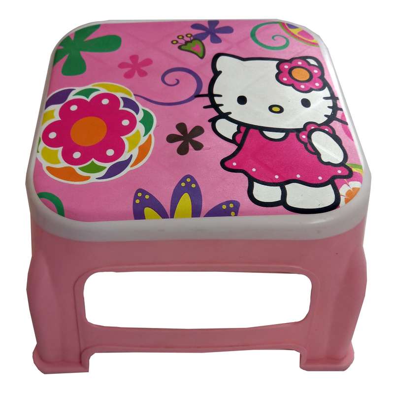 چهارپایه حمام مدل کیتی و گل کد FLO-KITTY-003