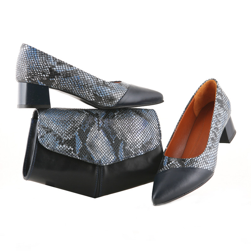 ست کیف و کفش زنانه چرم یلسان مدل هیلدا کد ALIS-RTL-924-sor