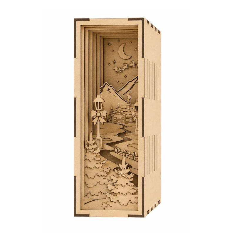 ساختنی 12 تکه مدل بین کتابی چوبی کد M401