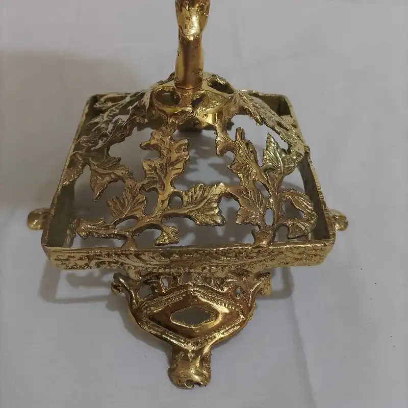 ست سطل و جای دستمال کاغذی برنجی مدل فرشته کد M_1030