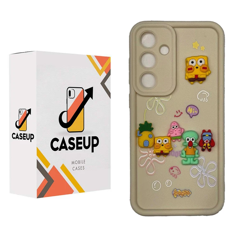 کاور کیس آپ مدل فانتزی طرح باب اسفنجی کد F03 مناسب برای گوشی موبایل سامسونگ Galaxy A15