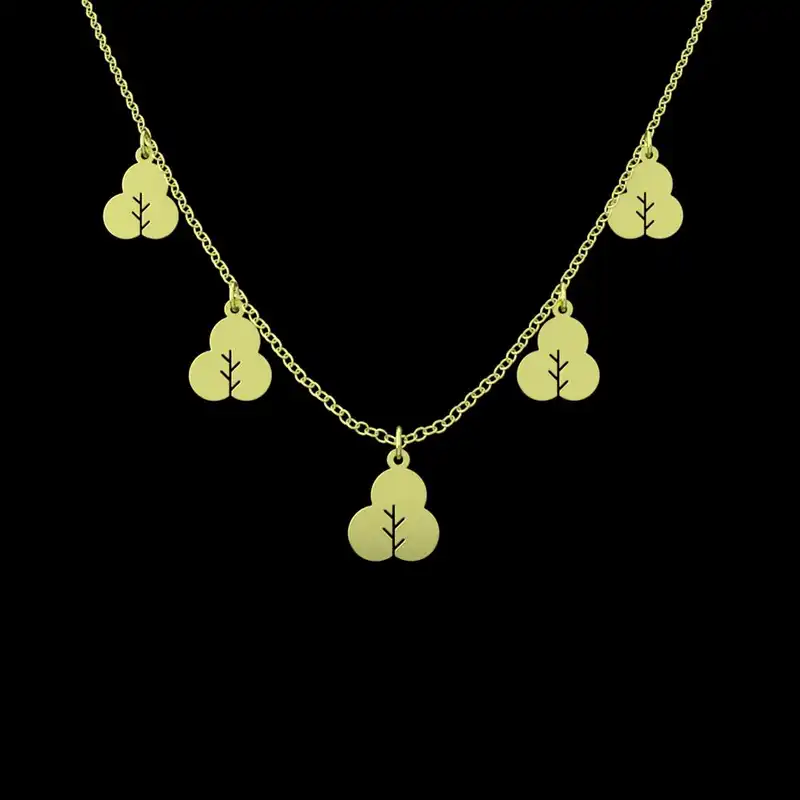 گردنبند طلا 18 عیار زنانه مدوپد مدل درخت کد RNA15765