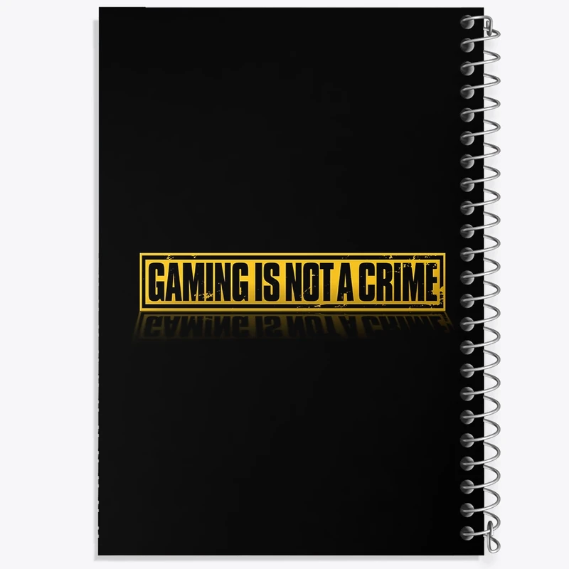 دفتر ژورنال نویسی 50 برگ خندالو مدل نقطه ای طرح Gaming Is Not A Crime کد F2396