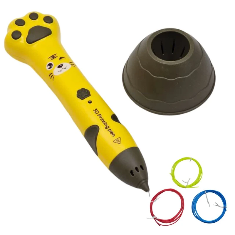 قلم طراحی سه بعدی شارژی ناب سل مدل گربه کوچولو بامزه کد 3D PRINTING PEN NAAB001