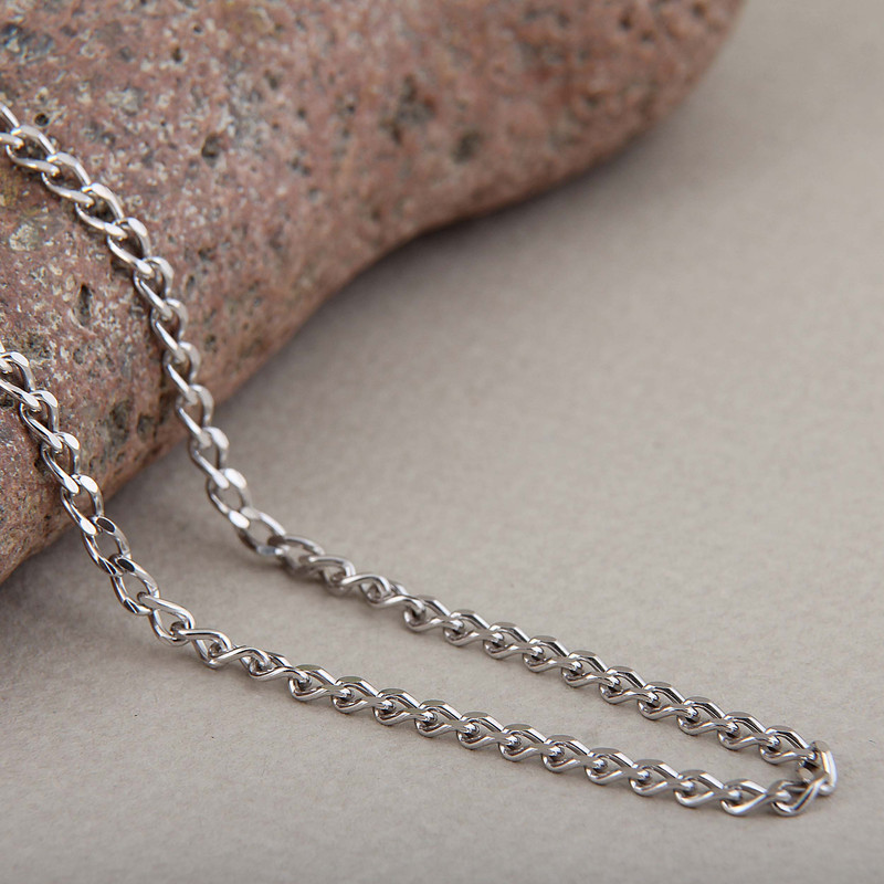 زنجیر نقره مردانه کد ZR_0094