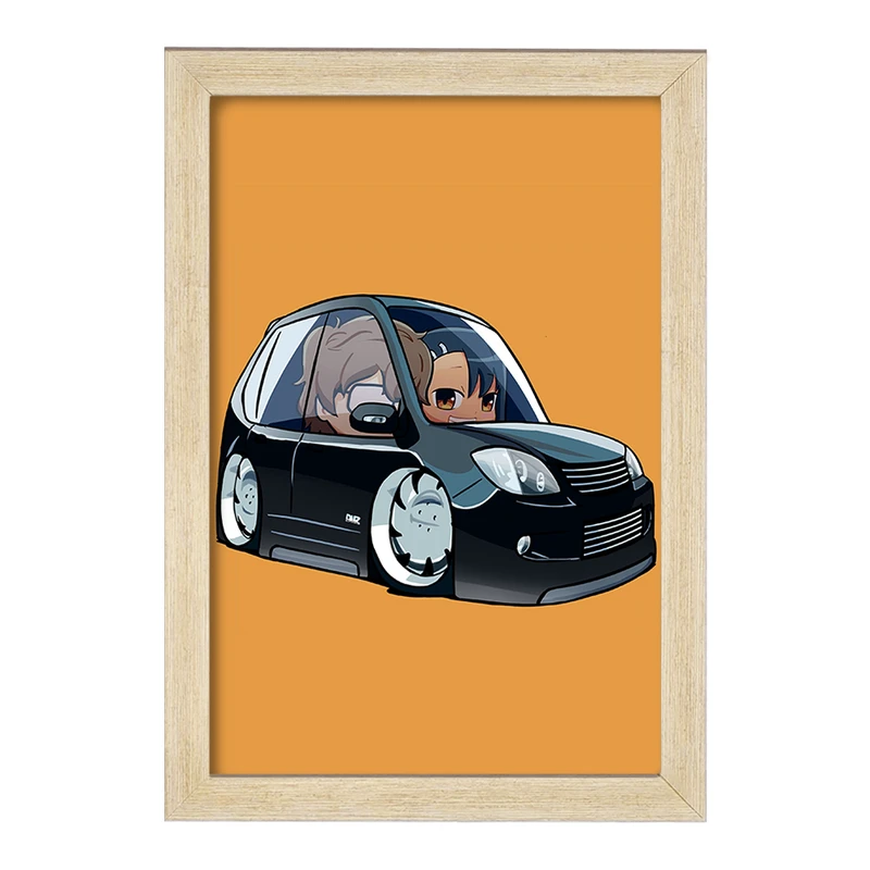 تابلو خندالو مدل ناگاتارو و نائوتو انیمه ناگاتورو کد 34001