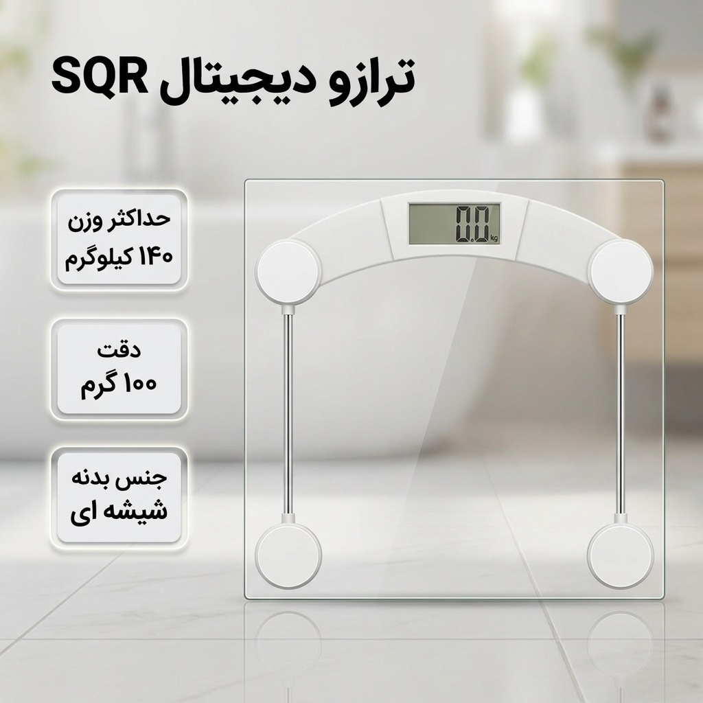 ترازو دیجیتال مدل SQR با دقت 100 گرم