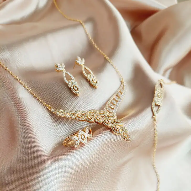 ست زنانه فشن جویلری مدل لوتوس 7