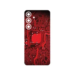 MAHOOT Red_Printed_Circuit_Board Cover Sticker for Samsung Galaxy S24