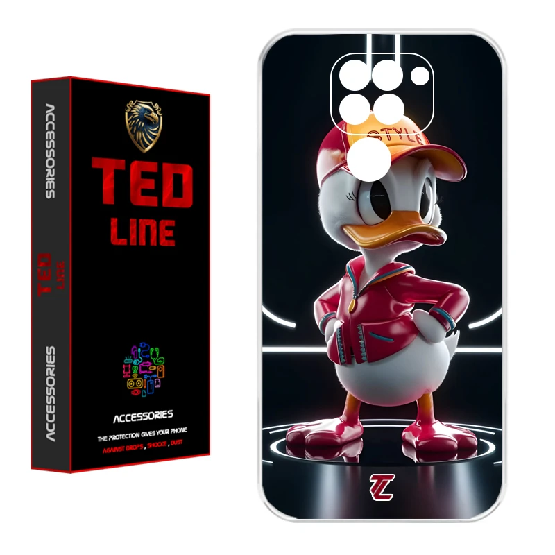 کاور تد لاین طرح دانلد داک کد 1137 مناسب برای گوشی موبایل شیائومی Redmi Note 9