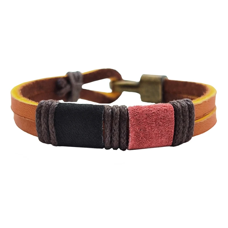 دستبند مردانه مدل چرم کد 1197