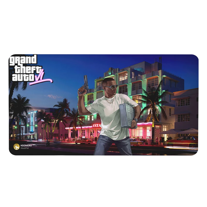 ماوس پد هومرو مدل MX1980 طرح بازی جی تی ای GTA