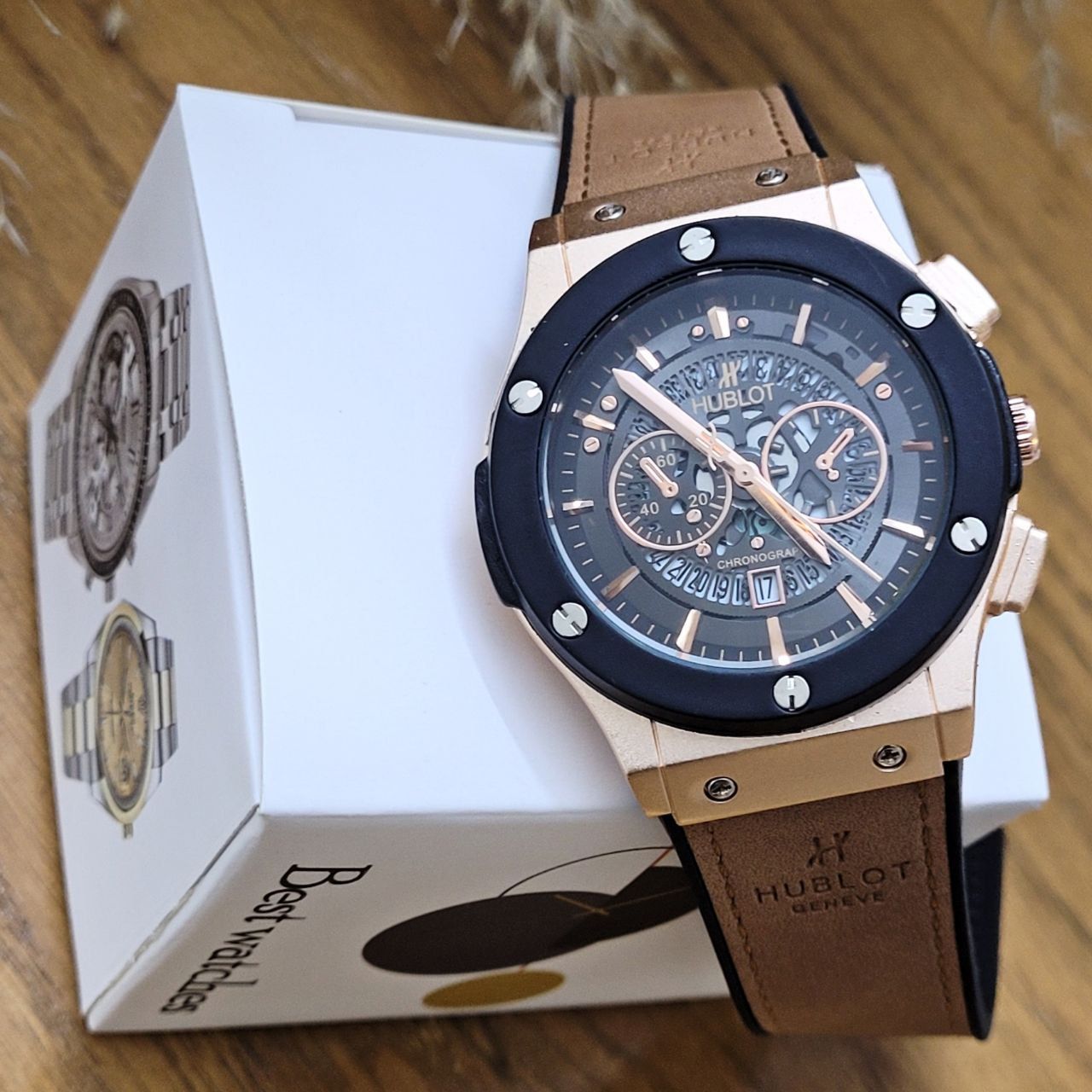 ساعت مچی عقربهای مردانه مدل اسکلتون رینگدار grroz - - 4