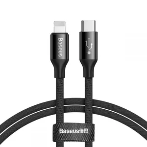 کابل تبدیل USB-C به لایتنینگ باسئوس مدل Yiven طول 1 متر