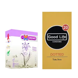 کاندوم گودلایف مدل Dotted بسته 12 عددی به همراه کاندوم ایکس دریم مدل Ultra Thin بسته 3 عددی