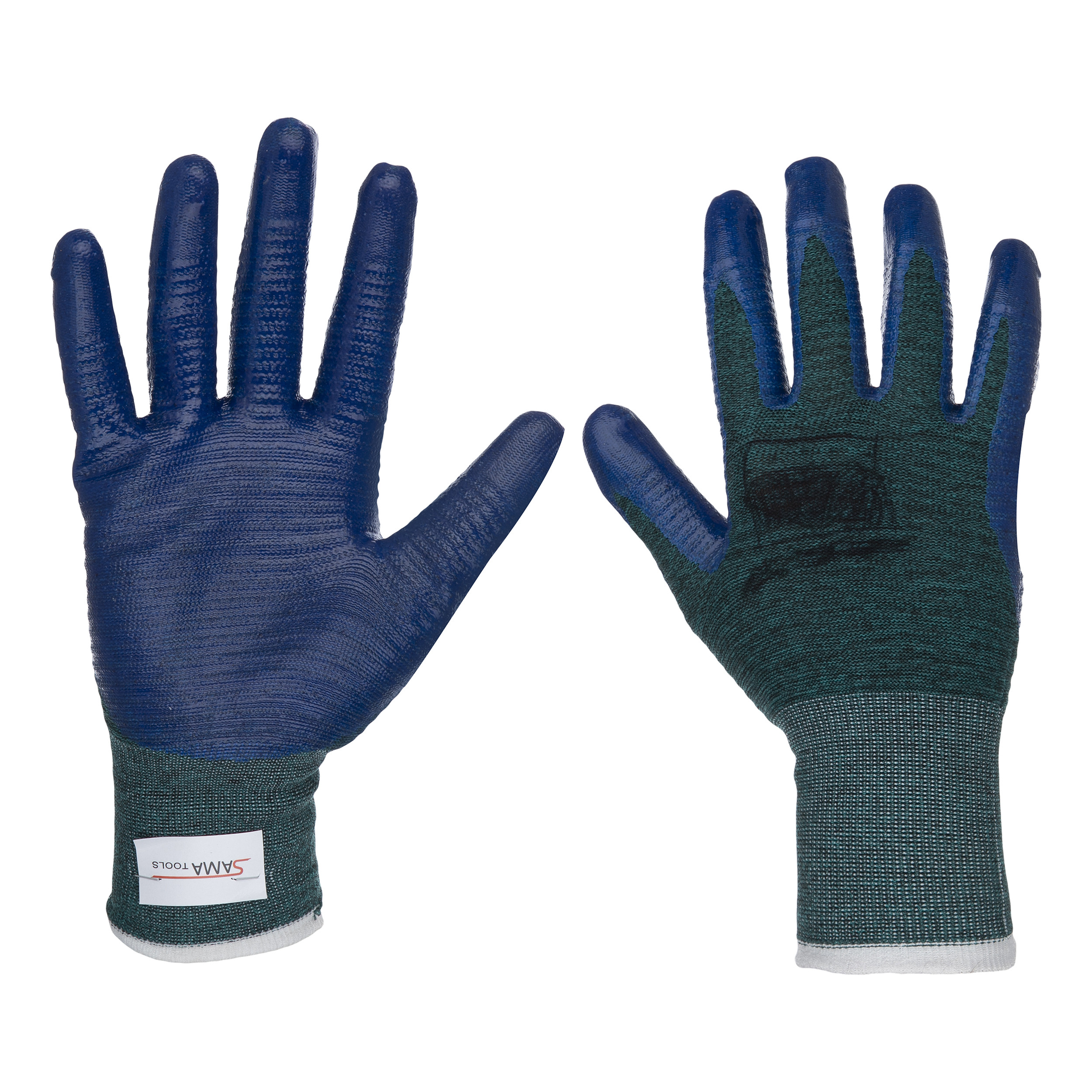 دستکش ایمنی سما تولز مدل نیتریل پوست ماری کد 001