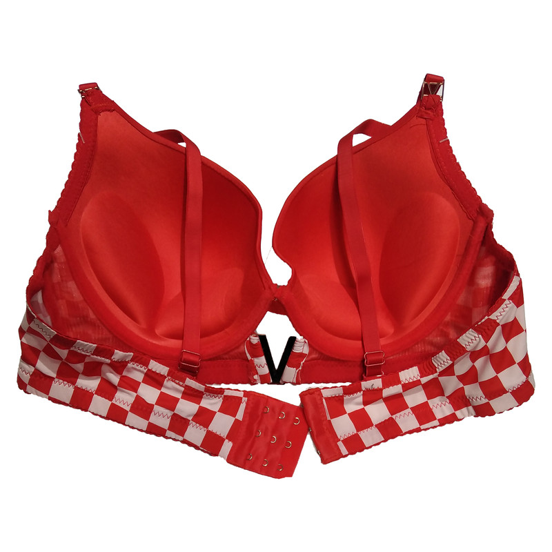 ست شورت و سوتین زنانه مدل شطرنجی اسفنجی فنردار کد 0021