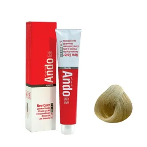 رنگ مو آندو شماره 9.2 حجم 100 میلی لیتر رنگ بلوند زیتونی خیلی روشن