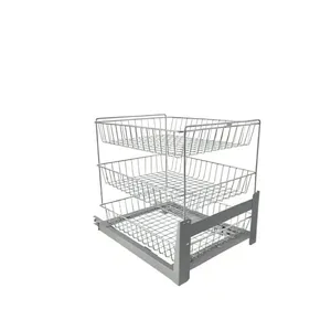 سبد سیب زمینی و پیاز مدل کف ریل 3 طبقه Z50