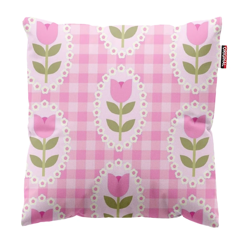 کوسن پاد آفرین طرح گل کد 2805 سایز 30*30 سانتی متر