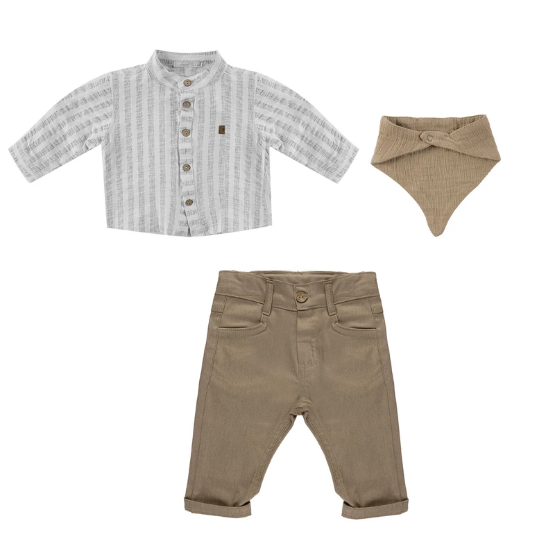 ست 3 تکه لباس پسرانه فیورلا مدل مجلسی 25552