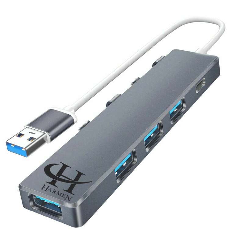 هاب 4 پورت USB 3.0 هارمن مدل HR-USB3000 هاب 4 پورت USB 3.0 هارمن مدل HR-USB3000