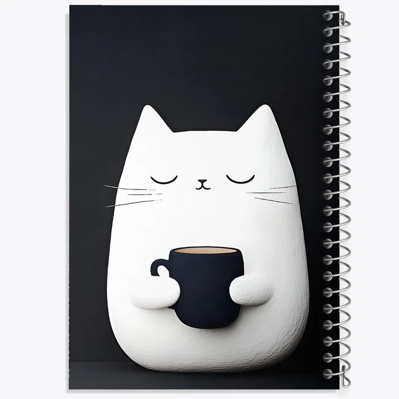 دفتر لیست خرید 50 برگ خندالو طرح گربه بامزه کد F5990