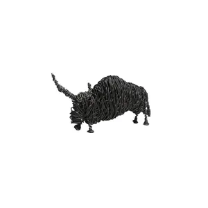 مجسمه سیم مفتولی مدل گاومیش