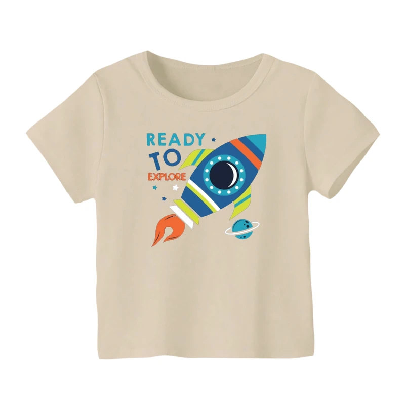تی شرت آستین کوتاه بچگانه مدل فضانورد کد ۱۵