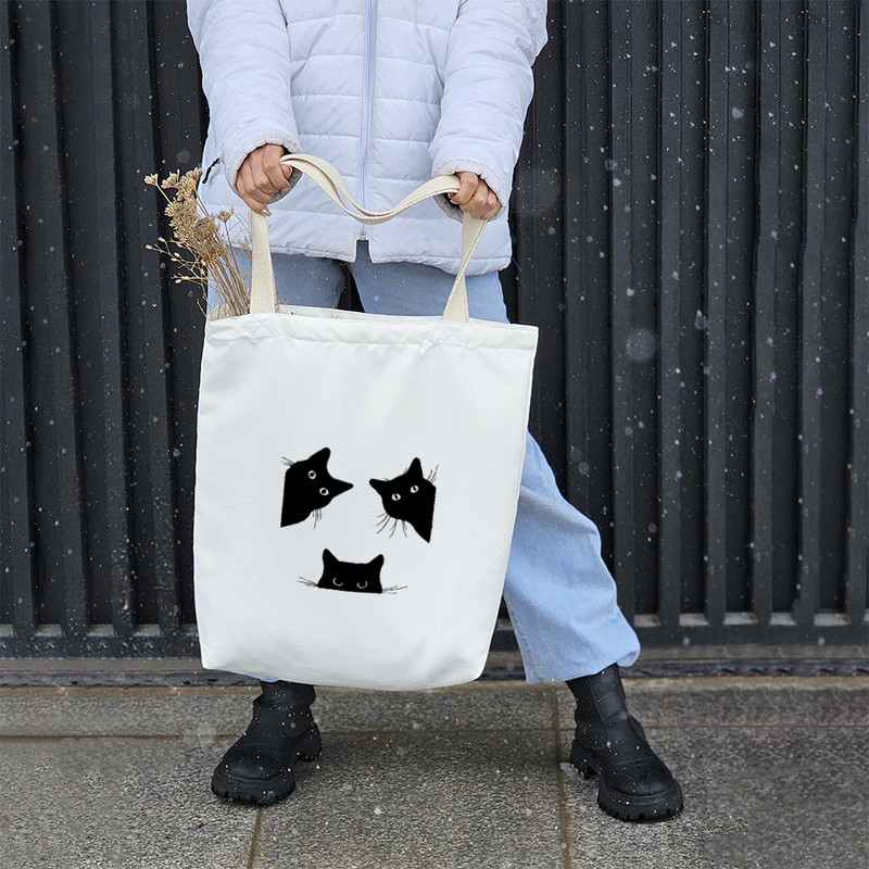 ساک خرید خندالو مدل سه گربه کد 8420